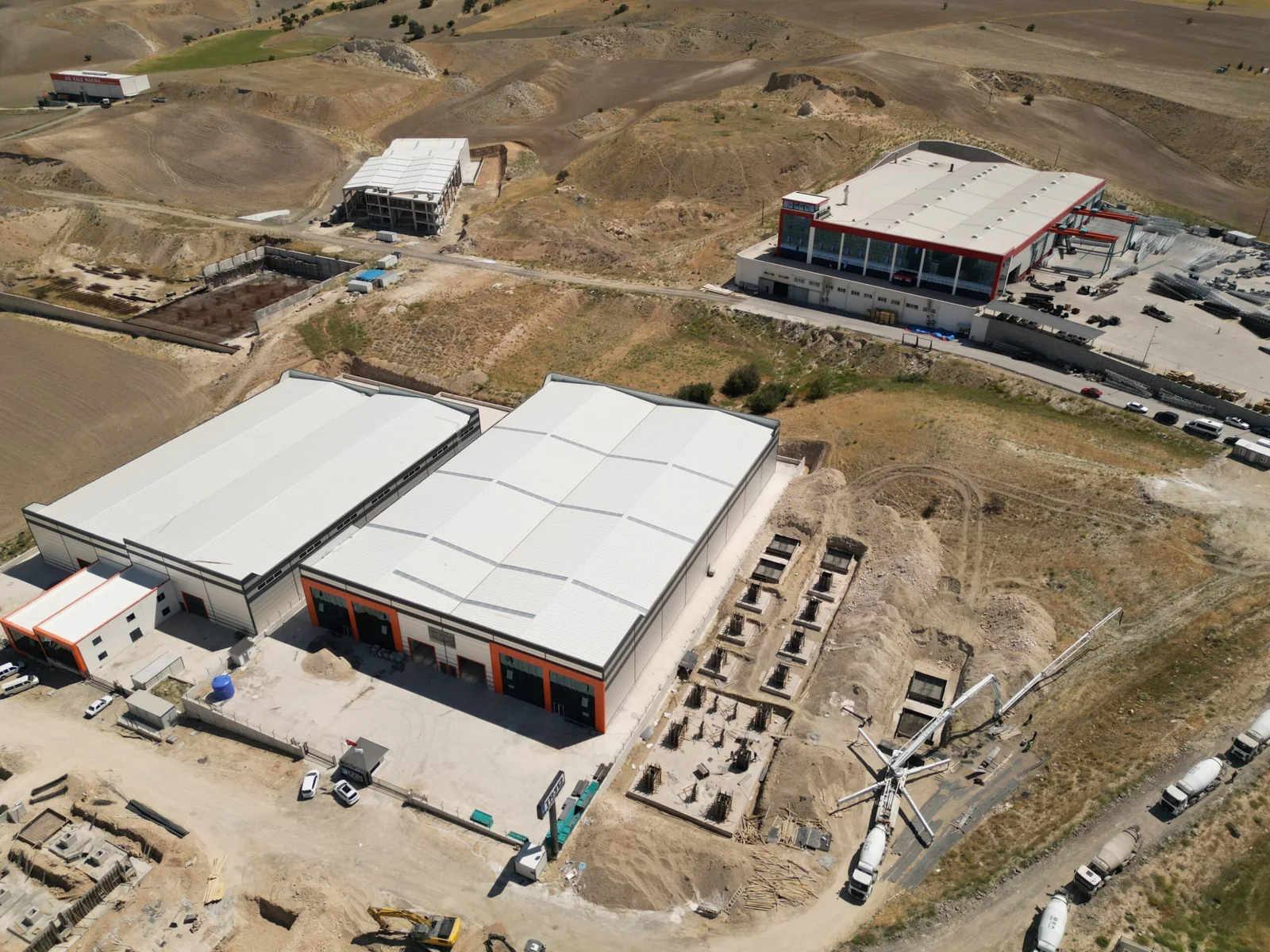 VİSFAB endüstriyel tesis proje alanı